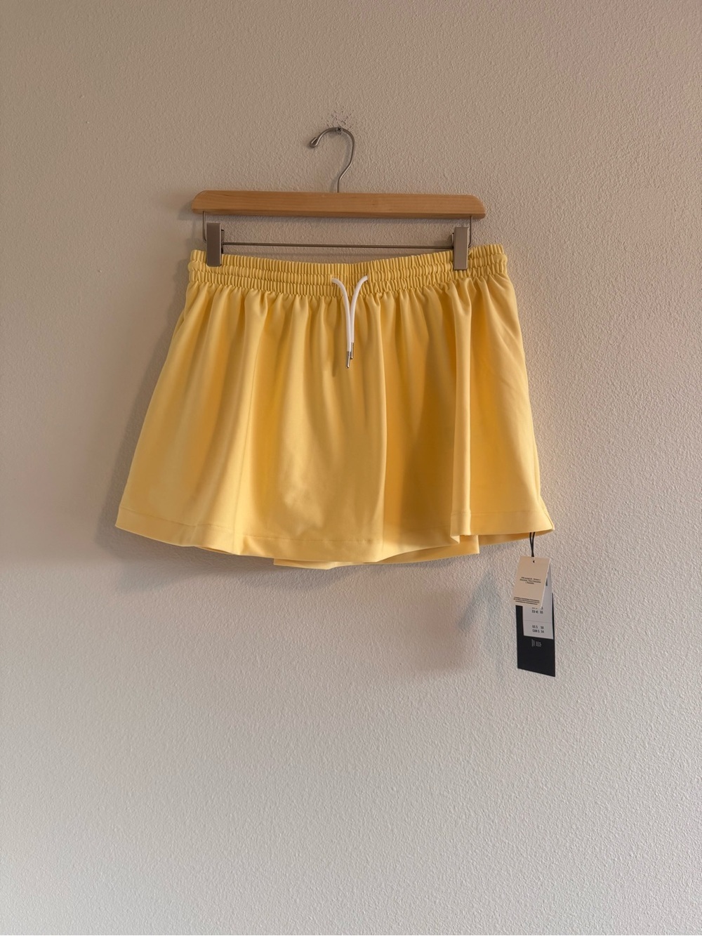 NWT YPB Yellow Active Circle Skirt with Elastic Waistband